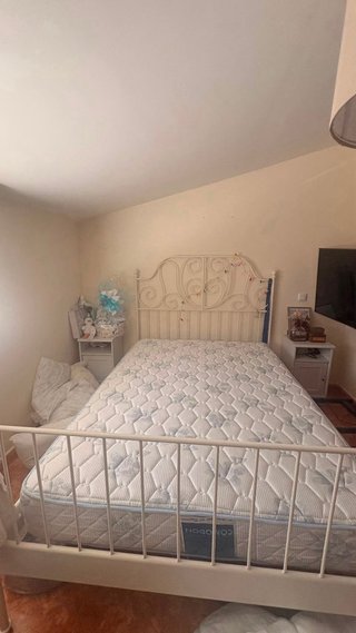 Estructura Cama Hierro IKEA Blanca 135x200