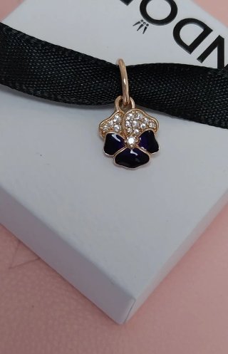 Charm Colgante Pandora Pensamiento Morado