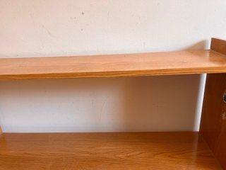 Estantería de madera 2 baldas