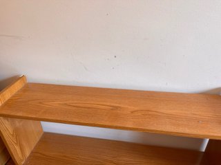 Estantería de madera 2 baldas