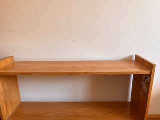 Estantería de madera 2 baldas