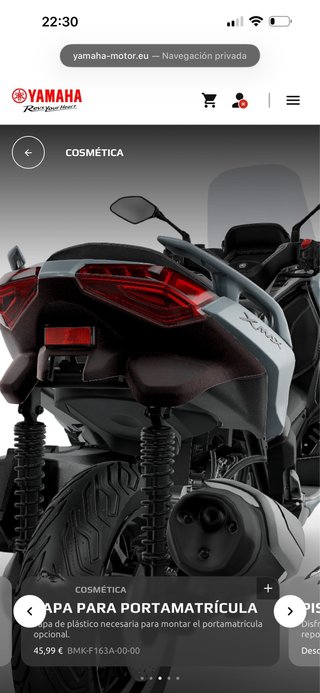 Kit Portamatriculas Deportivo Yamaha xmax 300 2026