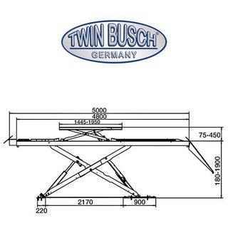 Elevador Tijera Doble Twin Busch