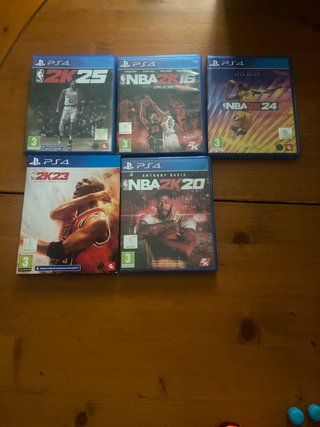 Lote 5 Juegos NBA 2K PS4