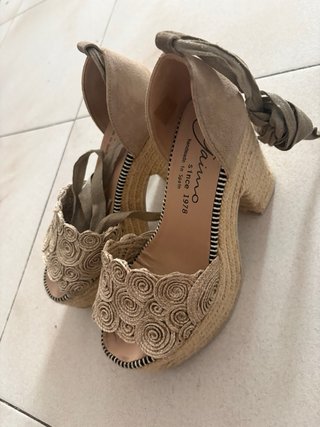Sandalias Gaimo Esparto Cuña Camel