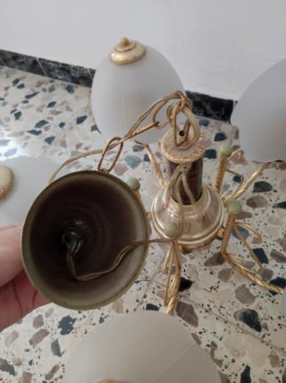 Lámpara de techo de 5 tulipas