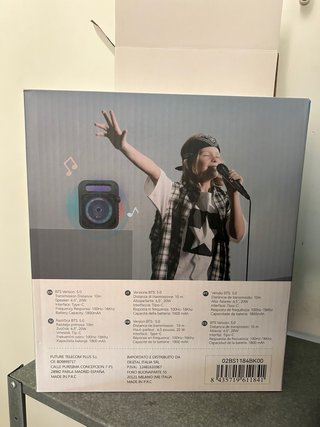 Altavoz Portátil UNI BS1184 con Micrófono karaoke