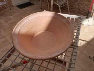 Lote 2 Lebrillos Barro Antiguos 48cm