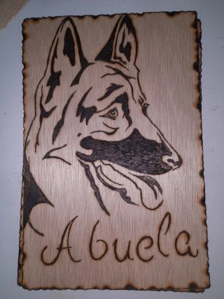 Cuadro de madera para la puerta de una habitacion