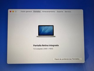 MACBOOCK PRO 13 RETINA