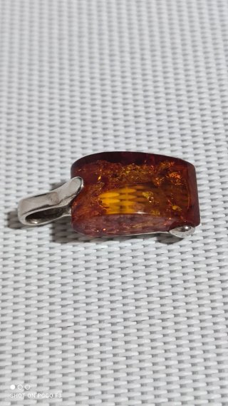 Colgante Plata 925 con Ámbar.