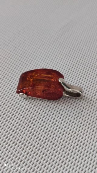 Colgante Plata 925 con Ámbar.
