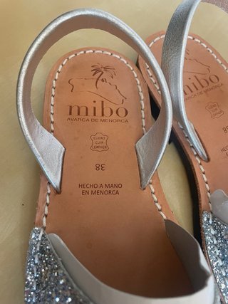 Avarca Mibo Glitter Argento Tg 38
