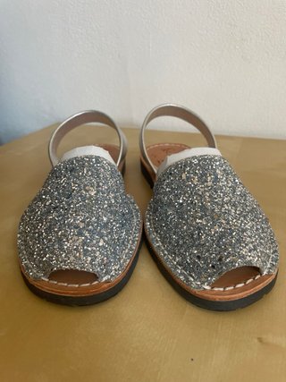 Avarca Mibo Glitter Argento Tg 38