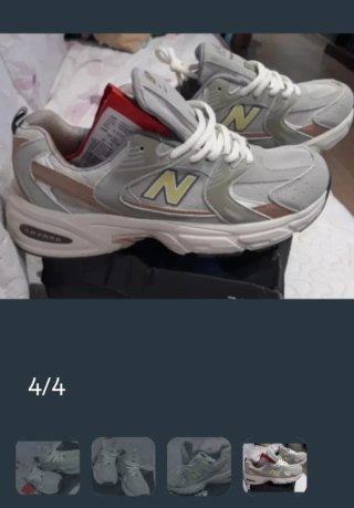 New Balance 40 Gris y Rosa