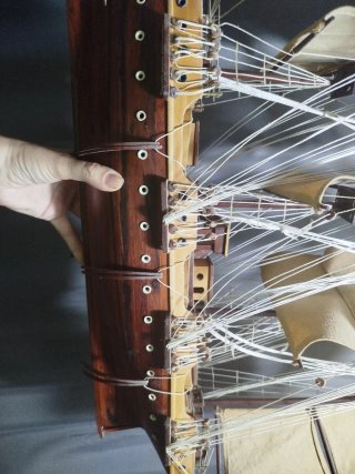 Maqueta de barco de vela