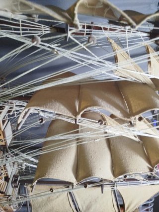 Maqueta de barco de vela