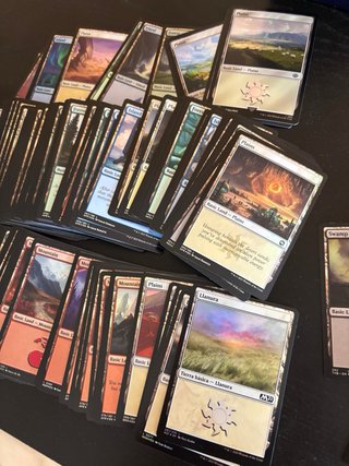 Tierras foil Magic y accesorios