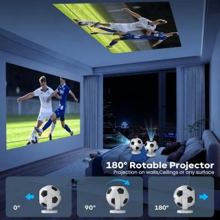 Proyector Diseño Balón Fútbol 4K