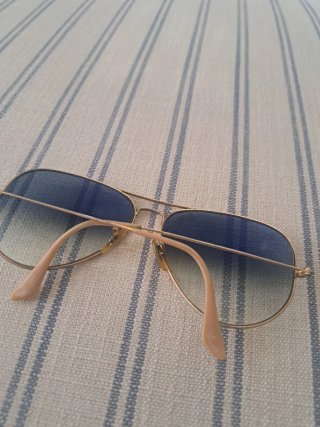 Gafas de sol Ray-Ban Aviator Doradas y Azules
