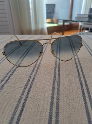 Gafas de sol Ray-Ban Aviator Doradas y Azules