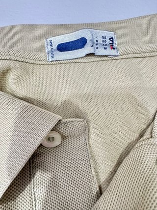 Polo Fila Uomo Beige Taglia L