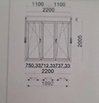 Ventana aluminio blanca