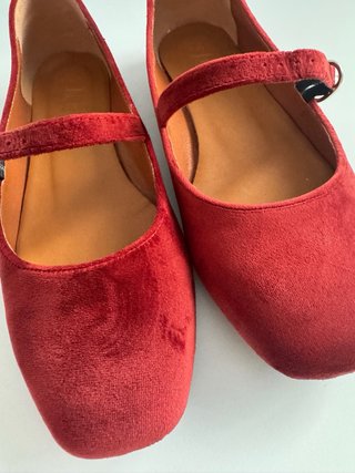 Bailarinas Mary Jane color burdeos – Talla 38