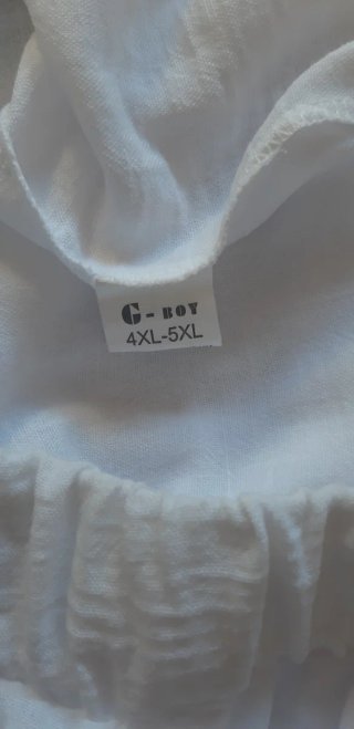 Pantalón blanco ancho talla grande