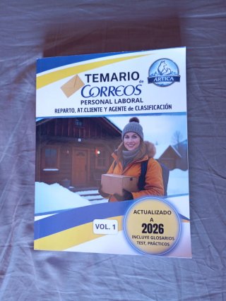 Temario correos Actualizado 2026 TODO EL TEMARIO