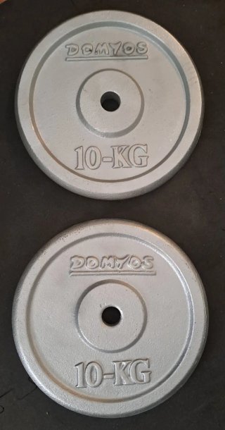 2 discos de 10kg de 28mm