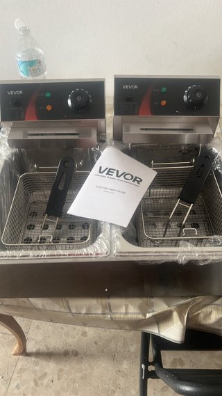 Freidora VEVOR doble sin estrenar