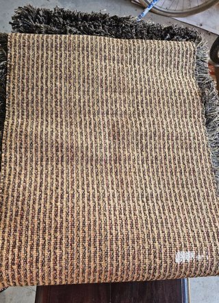 Alfombra Shaggy Marrón Oscuro Larga