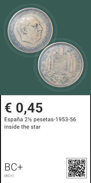 Monedas Guerra Civil y de la dictadura Española
