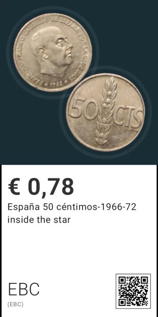 Monedas Guerra Civil y de la dictadura Española