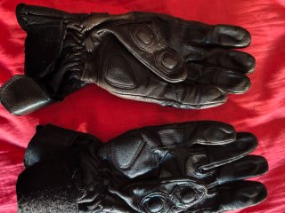 Guantes Moto Cuero Caña Larga Gearx "L"