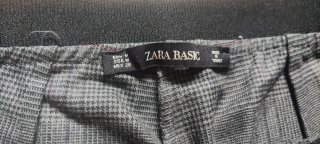 Pantalón Zara cuadros gris M