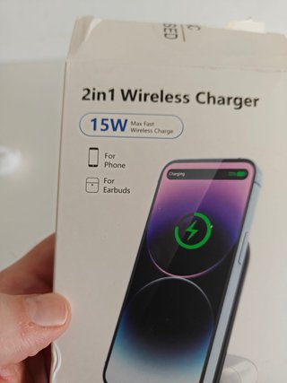 Caricatore Wireless 15W Dual Android iPhone