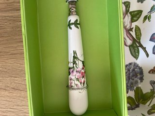 Paletta torta manico ceramica floreale