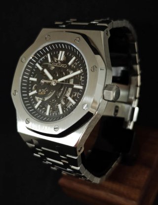 Seiko Mod Royal Oak Esqueleto Sekeleton
