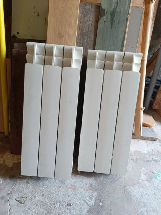Radiadores de aluminio blancos
