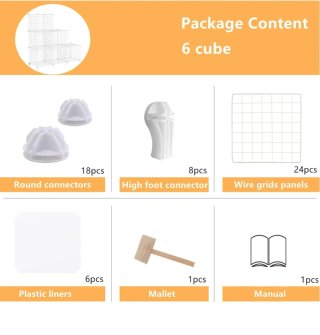 Estantería modular AWTATOS 6 cubos