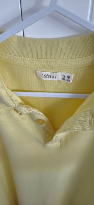 Polo Sfera Niños Amarillo Talla 9-10