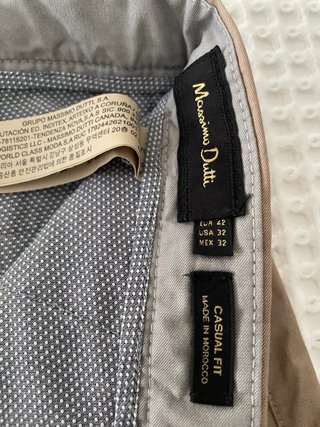Pantalón Massimo Dutti Beige Hombre