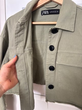 Chaqueta Zara Verde Talla Única