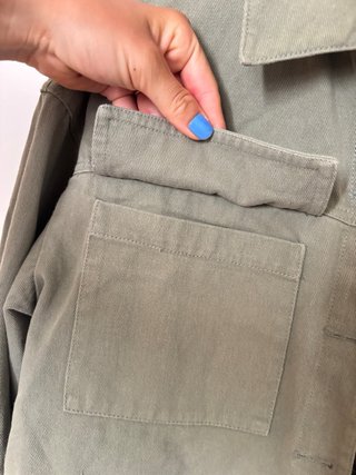 Chaqueta Zara Verde Talla Única