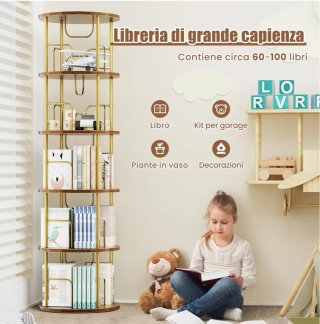 Estantería giratoria Flycity 360º madera