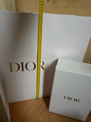 Bolsa Dior Grande + 2 Cajas Blancas