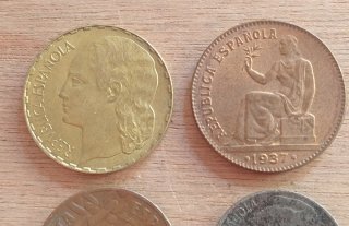 4 Monedas República Española