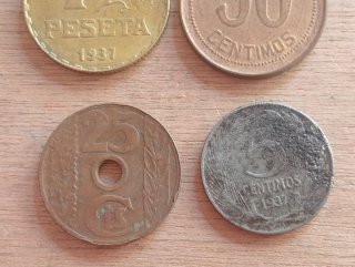 4 Monedas República Española